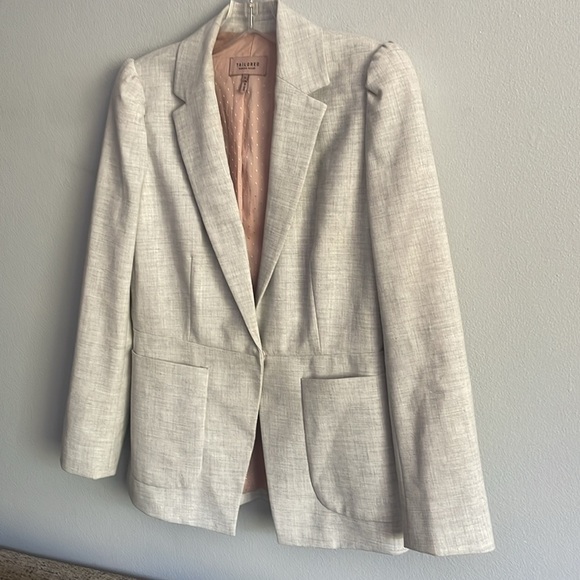 Rebecca Taylor Tailored Light Gray Clean Suiting Blazer Size 6 - Picture 3 of 7